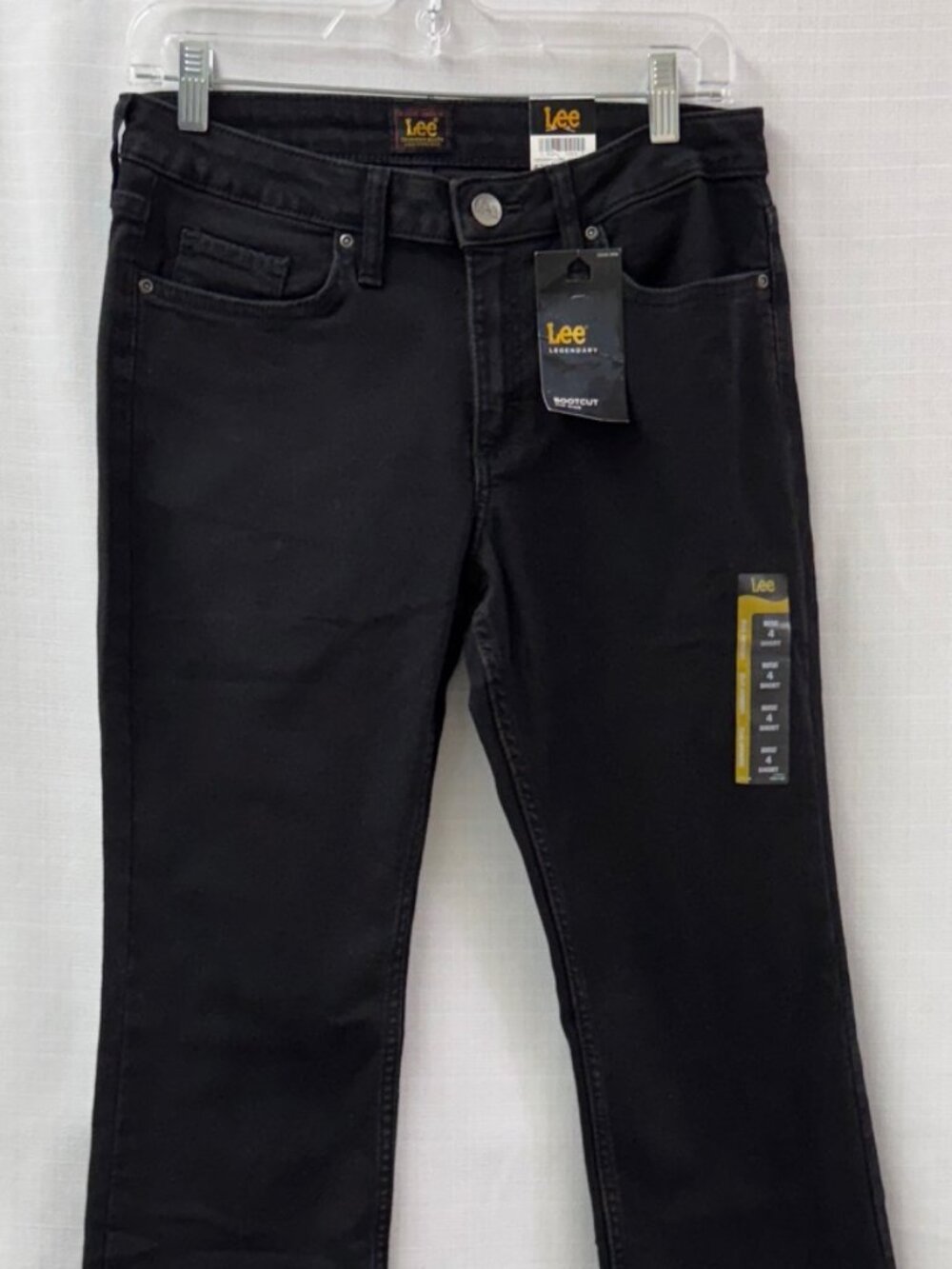NWT Lee  Legendary Style Bootcut Black Jeans - 4 Short